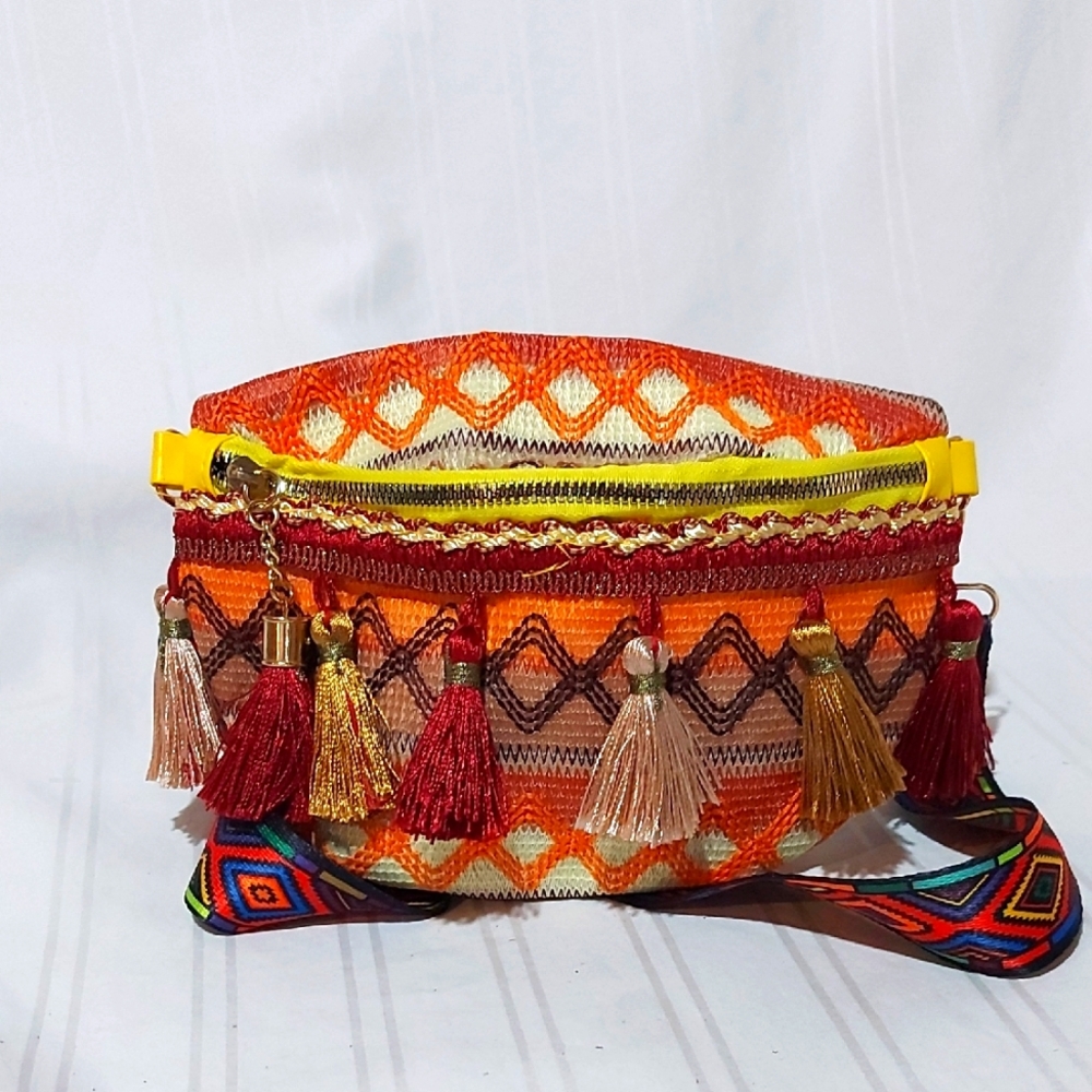 31. Colorful Tassel Women's Bag